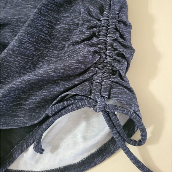 TYR Women's Blue Marled Sheath V-Neck Swimsuit - Picture 11 of 11